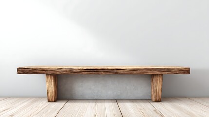 Poster - Empty or blank minimal wooden table counter podium