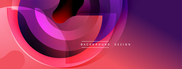 Leinwandbilder - Abstract dynamic background. Gradient shades, flowing shapes create modern visual effect. Pink, purple hues dominate composition.