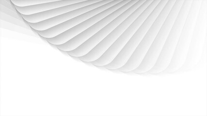 Poster - Abstract grey and white geometric layers paper tech background. Seamless looping motion design. Video animation Ultra HD 4K 3840x2160