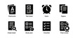 © yLemon - Glyph icons for exam, papers, study plan and checklist