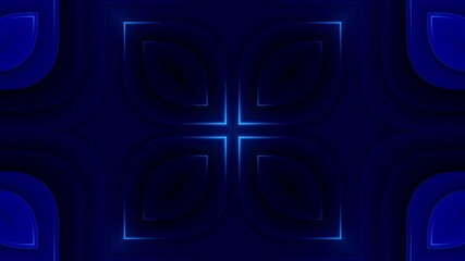 Wall Mural - This stock motion graphics video includes a clip of a Blue Abstract Flow Loop