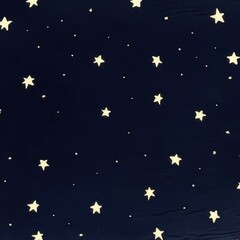 Wall Mural - night sky pattern with glowing stars on dark blue background top down view celestial design astronom