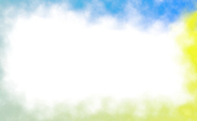 Wall Mural - transparent color smoke explosion effects background graphics. colorful clouds cutout, fog and steam