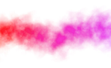 Wall Mural - transparent color smoke explosion effects background graphics. colorful clouds cutout, fog and steam