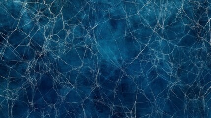 Leinwandbilder - Abstract dark blue background with white web-like texture.