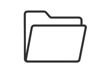 Wall Mural - vector icon representing a file folder commonly used in digital and physical storage applications fo