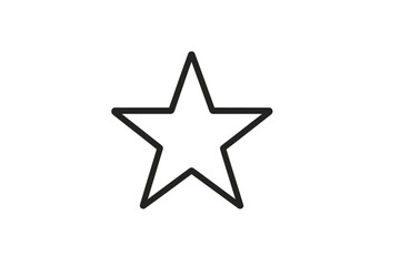 Wall Mural - star vector icon design with a minimalist style, perfect for various applications and graphic projec