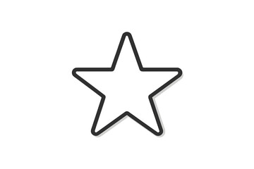 Wall Mural - vector icon of a star shape with a simple outline design for various applications and purposes
