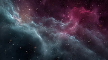 Leinwandbilder - Space nebula, 4k illustration, colored background, futuristic space elements, black wallpaper with stars