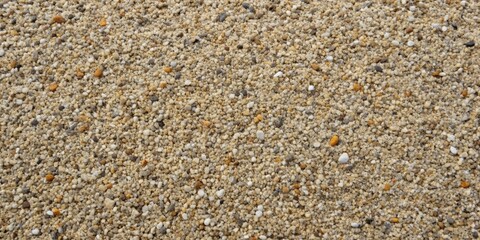 Poster - A Detailed Close-Up View of a Diverse Aggregate Mixture Featuring Small Stones in Varied Hues of Beige, White, and Yellowish-Orange