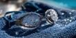 © Gabriel - Glistening swimming goggles resting on a soft towel, showcasing droplets of water and sparkling bokeh