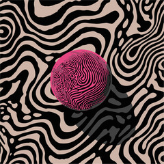 Leinwandbilder - Vibrant vector illustration in the contemporary 