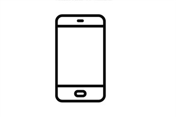 Wall Mural - vector icon representing a smartphone designed for digital communication and technology applications