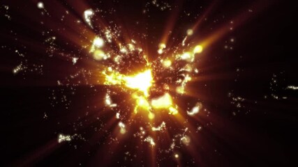 Wall Mural - Abstract Fantasy Background Shiny Particles Dust Rays And Energy Flow Loop