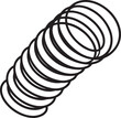 © mostakim4572 - Detailed spring coil vector in line art style, perfect for physics concepts, engineering illustrations, and mechanical diagrams.