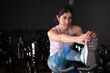 © FotoAndalucia - woman training exercises in gym with weights