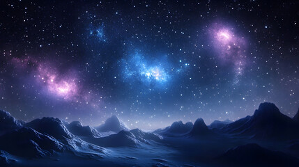 Wall Mural - perfect starry night sky background