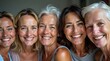© Nathan - Five joyful women of diverse ethnicities sharing smiles, showcasing the beauty of friendship and positivity.