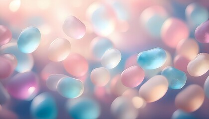 Wall Mural - abstract summer pastel jellybean drift y2k background