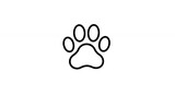 Simple paw print graphic