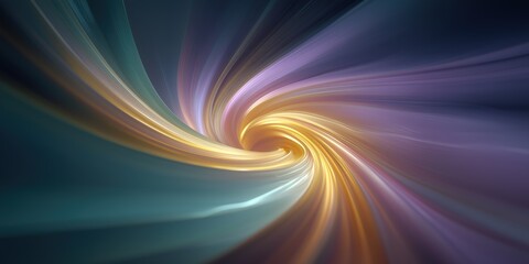 Wall Mural - radiant vortex of glowing twisting light, swirling light effects, colorful digital art