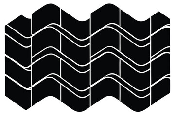 abstract vector illustration design features a blue geometric line pattern with a light wave texture