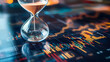 © VINA - Hourglass on Financial Data Chart