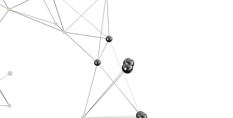 Modern network connection graphic.  Abstract background with dots and lines. Ideal for technology, data, or communication concepts.