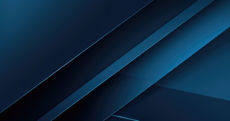 Wall Mural - blue background with diagonal stripes of different shades, each striped in a modern geometric patter