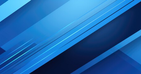 Wall Mural - blue background with diagonal stripes of different shades, each striped in a modern geometric patter