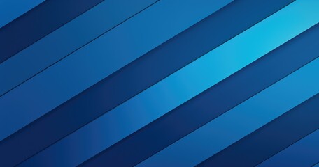 Wall Mural - blue background with diagonal stripes of different shades, each striped in a modern geometric patter