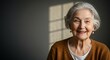 © Abdul - Senior Woman Smiling Portrait with Gray Hair and Natural Light