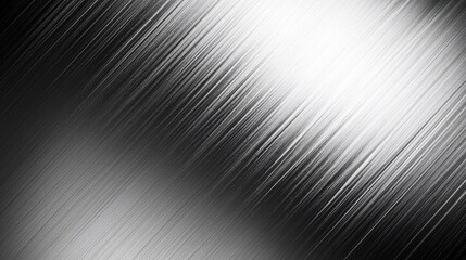 Poster - Abstract grayscale background with diagonal lines, metallic texture.