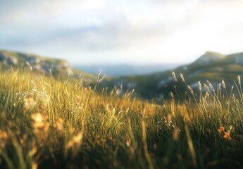 Wall Mural - grass and sky