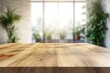 © Pen - Light-filled modern wooden table with city view