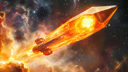 Wall Mural - cosmic fiery bursts