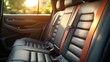 © MABRUR - Interior car back seat, safety belts
