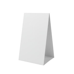Blank table tent, isolated on transparent background. use for marketing, advertising.
