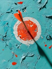 Poster - Precision Targeting Minimalist Archery Bullseye Concept - Dynamic Strategic Visualization for Performance Optimization and Business Goal Achievement