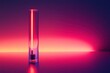 © Ryzhkov - Futuristic Light Therapy Innovative Design Magenta Red Wellness Technology Mockup for Next-Gen Biohacking and Holistic Health Performance Optimization