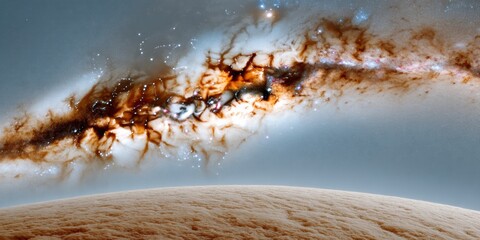 Poster - Cosmic Horizon Immersive Galactic Visualization for Next-Gen Science Communication, Exploring Universes Dynamic Stellar Landscape in Ultra-High Resolution