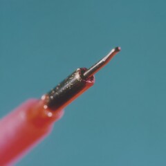Fototapete - Precision Science Meets Minimalist Tech High-Resolution Thermocouple Probe Capturing Experimental Accuracy in Cutting-Edge Research Environments