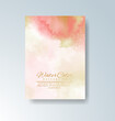 © REZI - Cards with watercolor background. Design for your cover, date, postcard, banner, logo.