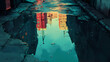 © Thiago - street puddles reflect