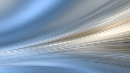 Wall Mural - abstract blue and beige streaks create a dynamic, smooth, flowing motion effect with a modern, futur