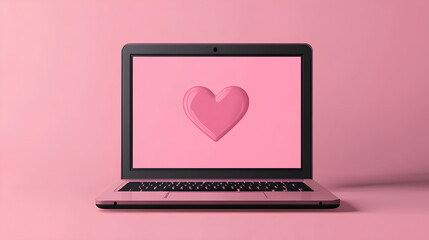 Wall Mural - open notebook graphic. modern wireless technology. flat design illustration of laptop