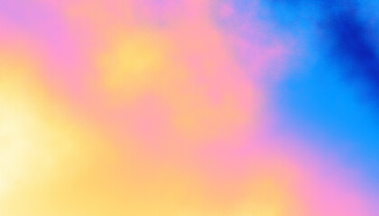 Poster - Abstract blurred grainy gradient background . Colorful digital grain soft noise effect pattern. Lo-fi multicolor vintage retro. VHS Glitch cloudy