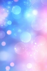Wall Mural - ethereal bokeh lights abstract background in blue pink and purple gradient soft focus dreamy effect 