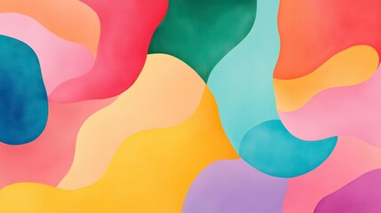 Poster - Abstract colorful wavy background.