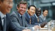 © Chandlerlikes - Multinational team aligning goals in boardroom